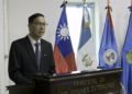 Embajador de la República de China (Taiwán) en Guatemala, Miguel Li-jey Tsao, durante la presentación.